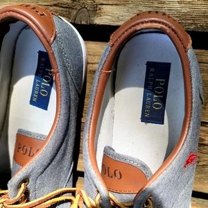 Polo Ralph Lauren Fashion Sneakers with leather Mens sz10.5